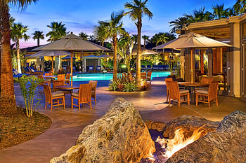 Hyatt SD Pool evening Hyatt SD Pool evening